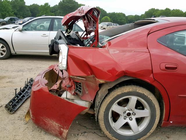 2B3CA3CVXAH185966 - 2010 DODGE CHARGER SX RED photo 9