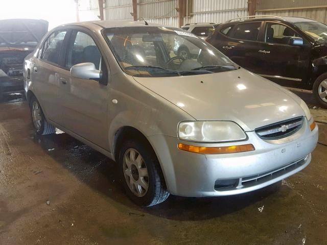 KL1TD52665B344127 - 2005 CHEVROLET AVEO BASE Күміс фото 1