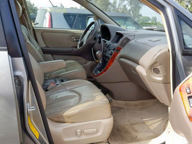 JTJGF10U310110979 - 2001 LEXUS RX 300 GRAY photo 5