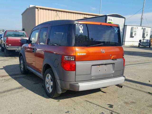 5J6YH286X5L031689 - 2005 HONDA ELEMENT EX ORANGE photo 3