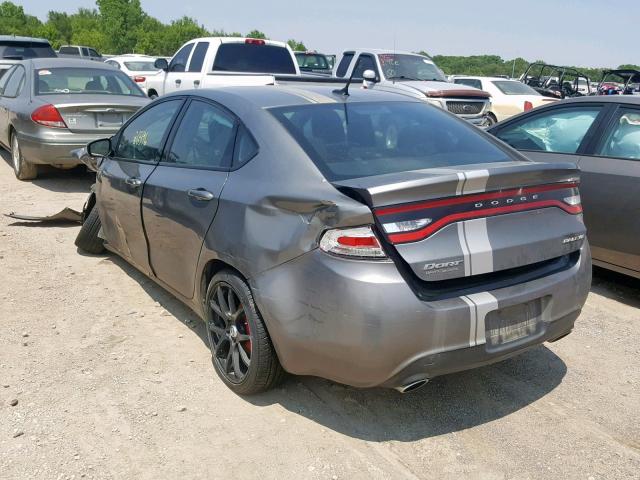 1C3CDFBA3DD107721 - 2013 DODGE DART SXT GRAY photo 3