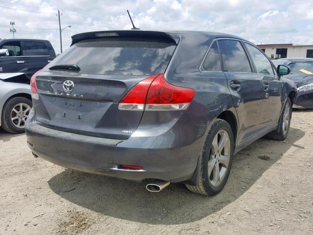 4T3BK3BB3BU047282 - 2011 TOYOTA VENZA SILVER photo 4