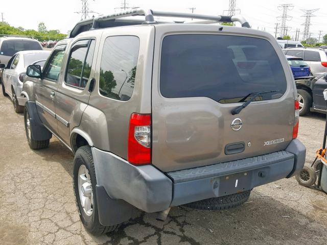 5N1ED28Y04C639835 - 2004 NISSAN XTERRA XE GRAY photo 3