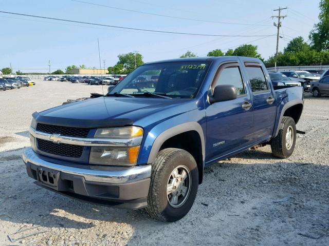 1GCDT136548186186 - 2004 CHEVROLET COLORADO BLUE photo 2