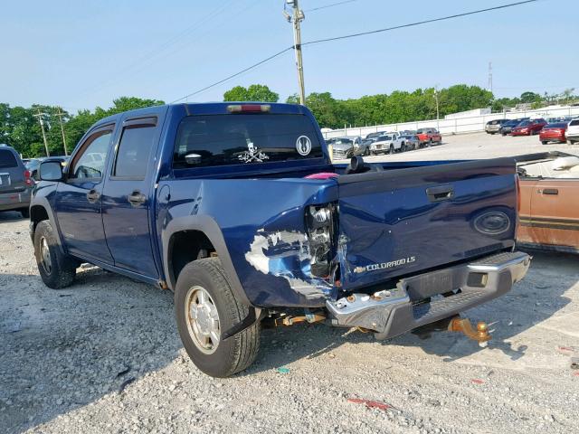 1GCDT136548186186 - 2004 CHEVROLET COLORADO BLUE photo 3