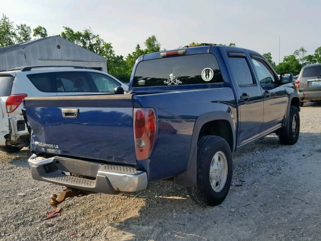 1GCDT136548186186 - 2004 CHEVROLET COLORADO BLUE photo 4