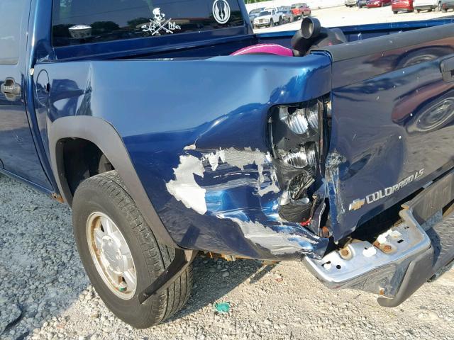 1GCDT136548186186 - 2004 CHEVROLET COLORADO BLUE photo 9