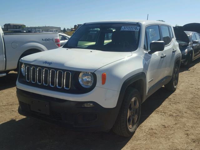 ZACCJBAWXGPC86937 - 2016 JEEP RENEGADE S თეთრი ფოტო 2