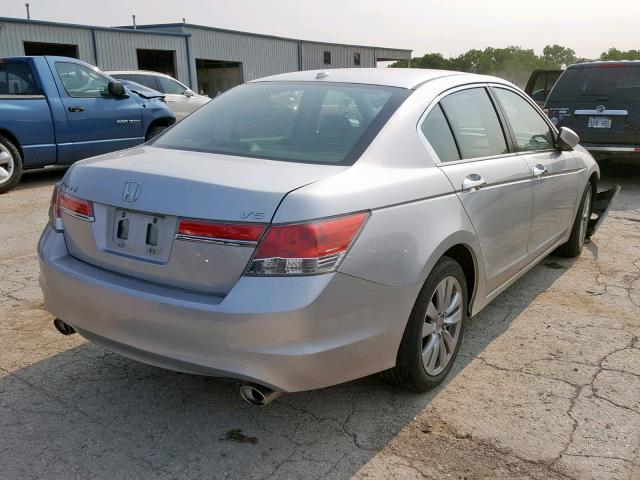 1HGCP3F86CA025007 - 2012 HONDA ACCORD EXL SILVER photo 4