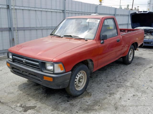 4TARN81A2RZ181329 - 1994 TOYOTA PICKUP 1/2 RED photo 2