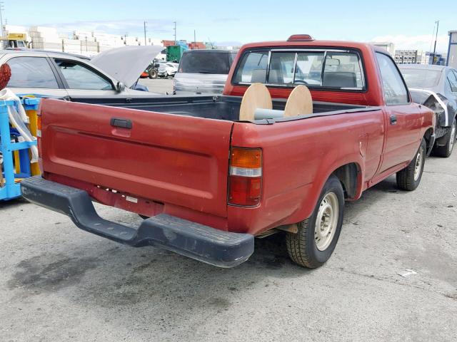 4TARN81A2RZ181329 - 1994 TOYOTA PICKUP 1/2 RED photo 4