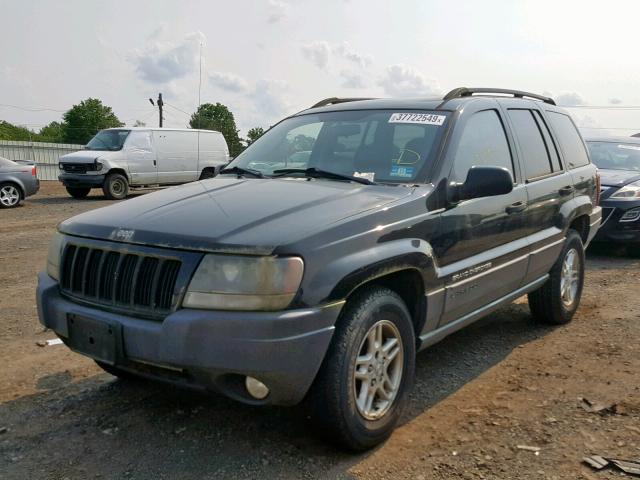 1J4GW48S94C176747 - 2004 JEEP GRAND CHER BLACK photo 2