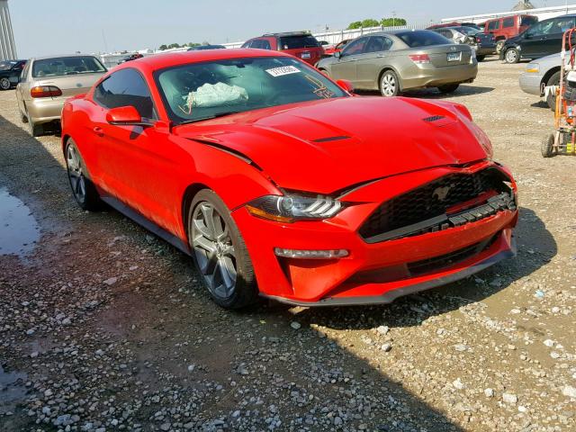1FA6P8THXJ5114233 - 2018 FORD MUSTANG RED photo 1
