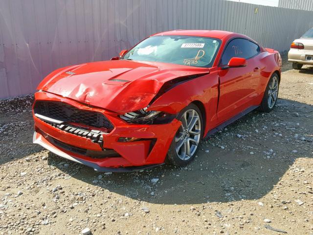1FA6P8THXJ5114233 - 2018 FORD MUSTANG RED photo 2