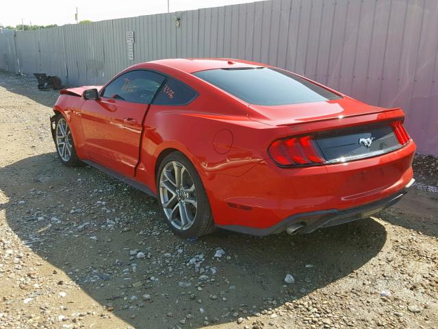 1FA6P8THXJ5114233 - 2018 FORD MUSTANG RED photo 3