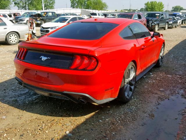 1FA6P8THXJ5114233 - 2018 FORD MUSTANG RED photo 4