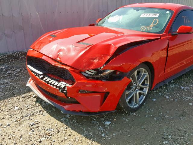 1FA6P8THXJ5114233 - 2018 FORD MUSTANG RED photo 9