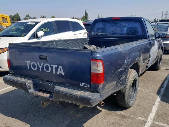 JT4JM11D4T0013404 - 1996 TOYOTA T100 BLUE photo 4