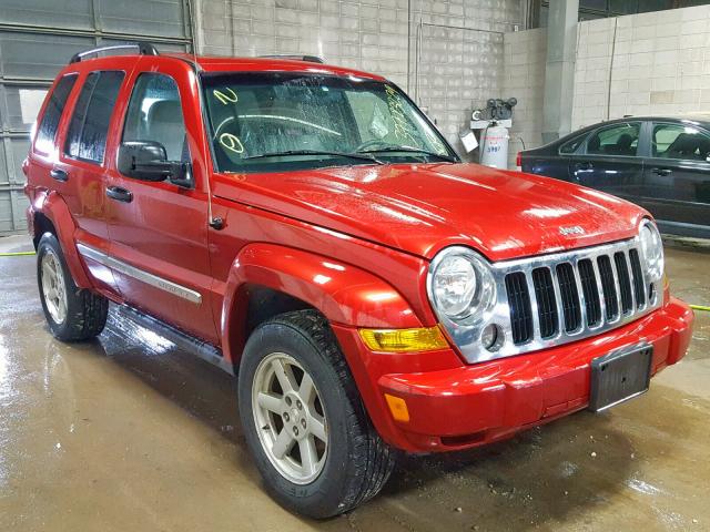 1J4GL58K15W711262 - 2005 JEEP LIBERTY LI RED photo 1