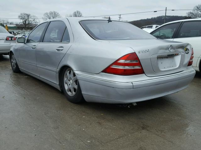 WDBNG70J92A236824 - 2002 MERCEDES-BENZ S 430 SILVER photo 3