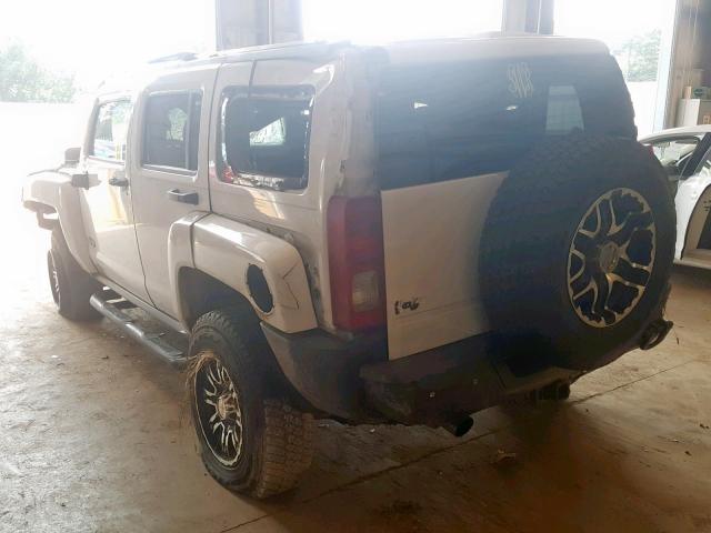 5GTDN136968194118 - 2006 HUMMER H3 WHITE photo 3