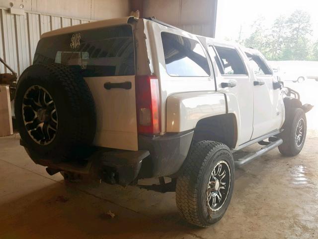 5GTDN136968194118 - 2006 HUMMER H3 WHITE photo 4