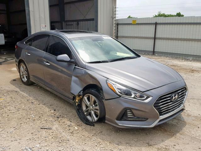 5NPE34AF0JH679585 - 2018 HYUNDAI SONATA SPO GRAY photo 1