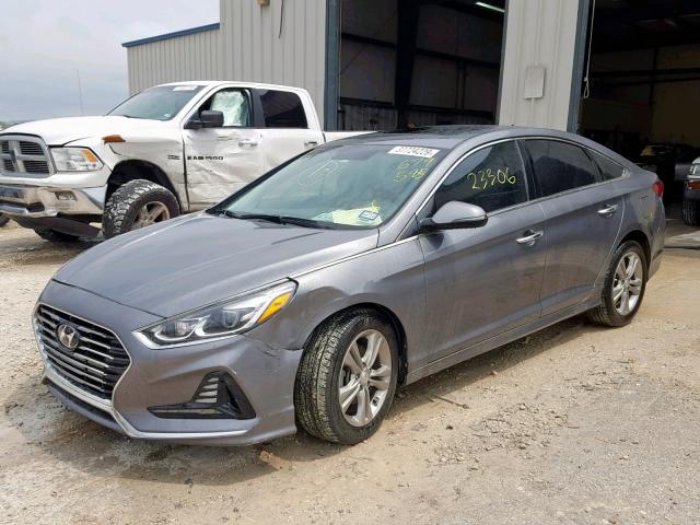 5NPE34AF0JH679585 - 2018 HYUNDAI SONATA SPO GRAY photo 2