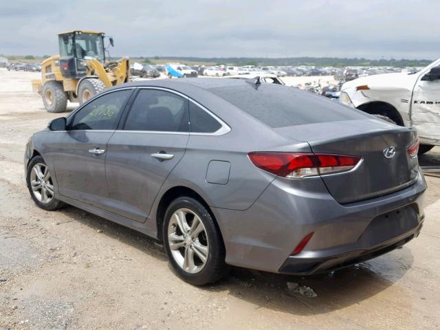 5NPE34AF0JH679585 - 2018 HYUNDAI SONATA SPO GRAY photo 3