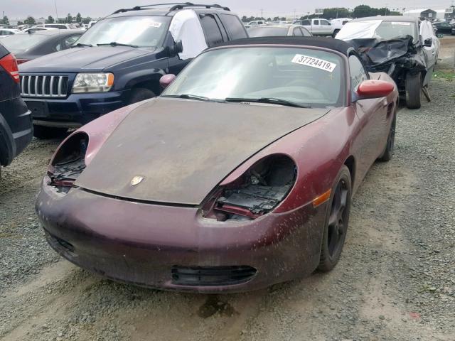 WP0CA2981XU630756 - 1999 PORSCHE BOXSTER MAROON photo 2