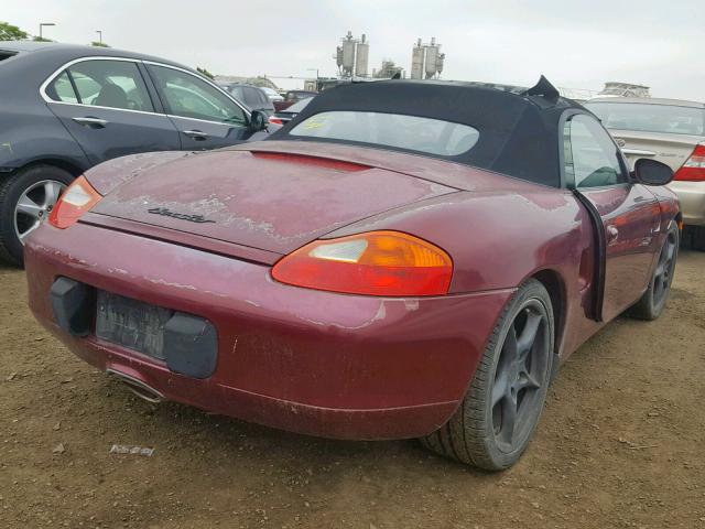 WP0CA2981XU630756 - 1999 PORSCHE BOXSTER MAROON photo 4