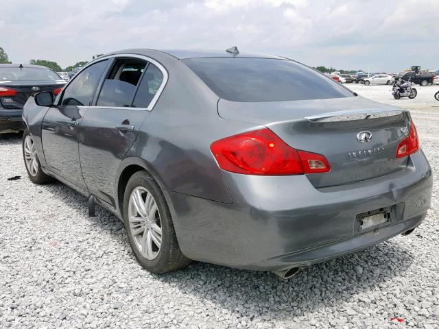 JN1DV6AP8BM602743 - 2011 INFINITI G25 BASE BEIGE photo 3