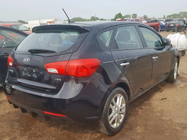 KNAFU5A27C5487858 - 2012 KIA FORTE EX BLACK photo 4