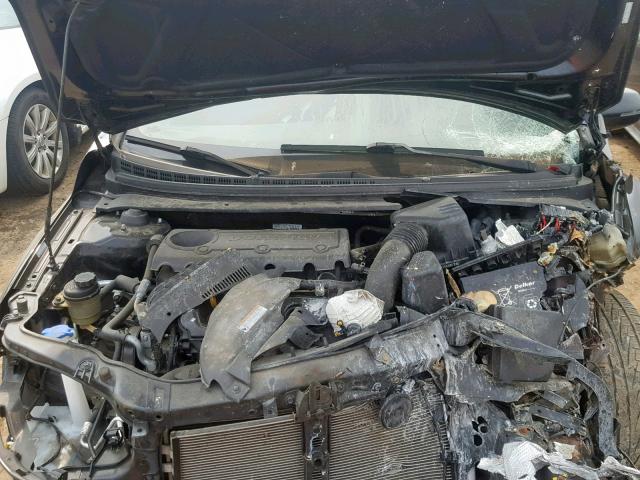 KNAFU5A27C5487858 - 2012 KIA FORTE EX BLACK photo 7