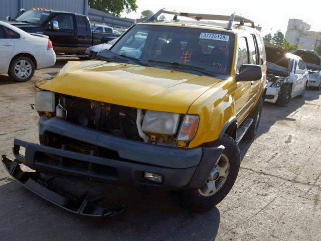 5N1ED28Y2YC546370 - 2000 NISSAN XTERRA XE YELLOW photo 2