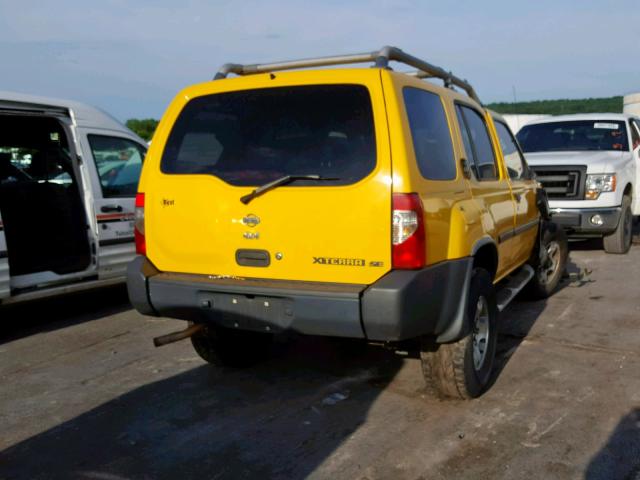 5N1ED28Y2YC546370 - 2000 NISSAN XTERRA XE YELLOW photo 4