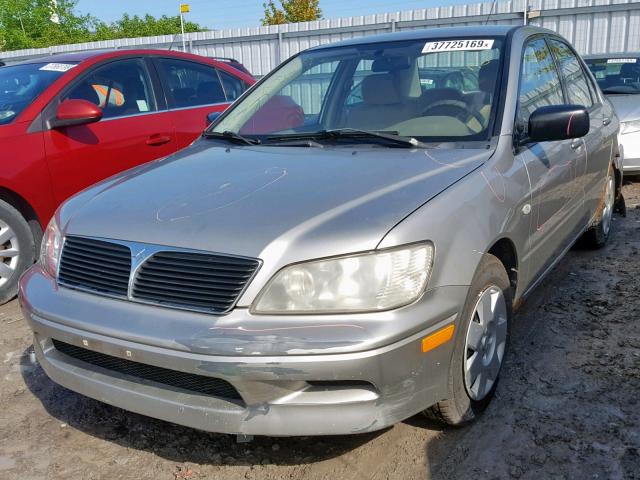 JA3AJ26E83U609087 - 2003 MITSUBISHI LANCER ES GRAY photo 2