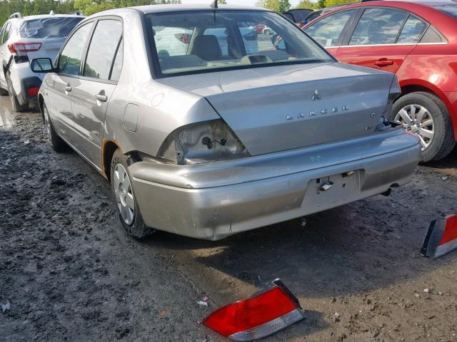 JA3AJ26E83U609087 - 2003 MITSUBISHI LANCER ES GRAY photo 3