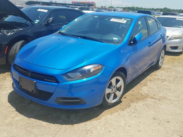 1C3CDFBB9GD680622 - 2016 DODGE DART SXT BLUE photo 2