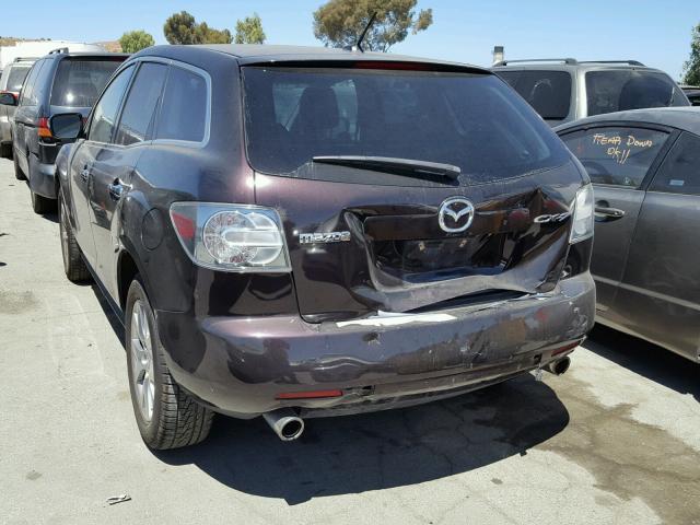 JM3ER293190228002 - 2009 MAZDA CX-7 MAROON photo 3