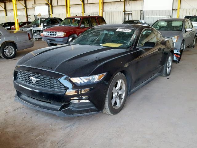 1FA6P8AM4G5269353 - 2016 FORD MUSTANG BLACK photo 2