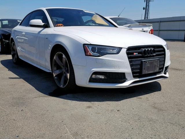 WAUCGAFR0EA012989 - 2014 AUDI S5 PREMIUM WHITE photo 1