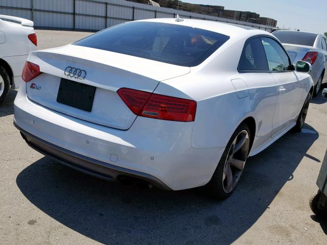 WAUCGAFR0EA012989 - 2014 AUDI S5 PREMIUM WHITE photo 4