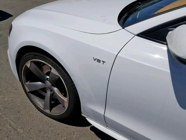 WAUCGAFR0EA012989 - 2014 AUDI S5 PREMIUM WHITE photo 9