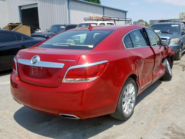 1G4GF5E37DF307208 - 2013 BUICK LACROSSE P RED photo 4