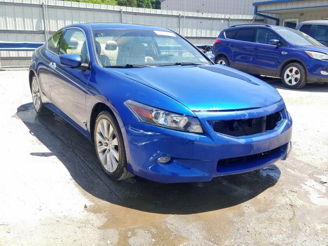 1HGCS22888A010210 - 2008 HONDA ACCORD EXL BLUE photo 1