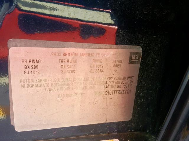 1G1ZK57779F209935 - 2009 CHEVROLET MALIBU LTZ ლურჯი ფოტო 10