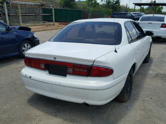 2G4WS52J331112397 - 2003 BUICK CENTURY CU WHITE photo 4