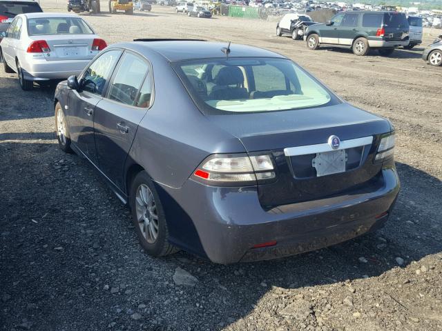 YS3FB49Y981110306 - 2008 SAAB 9-3 2.0T BLUE photo 3