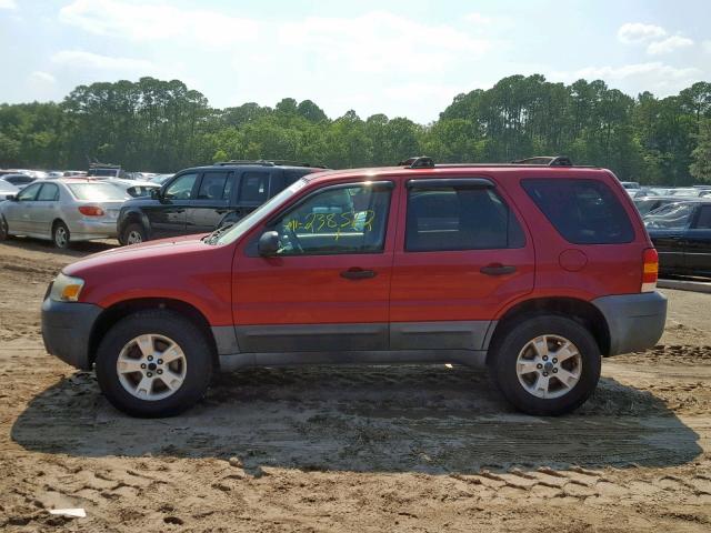 1FMYU93155KC69652 - 2005 FORD ESCAPE XLT MAROON photo 9